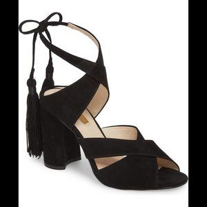 NWOT Louise et Cie Black Suede Heels size 9.5